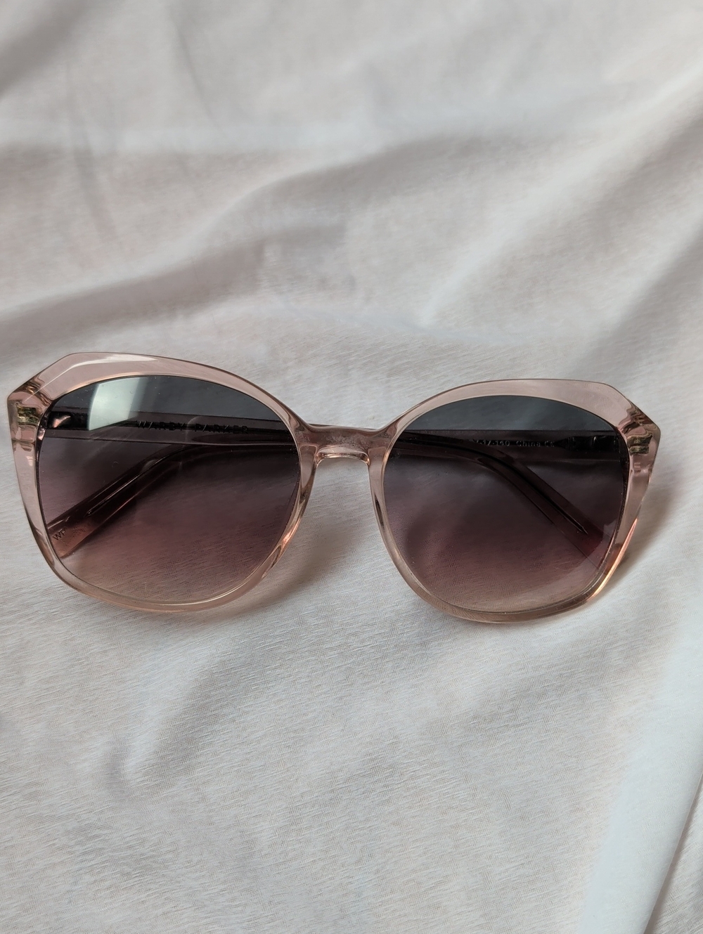 Warby Parker Pale Pink Oversized Gradient Sunglasses